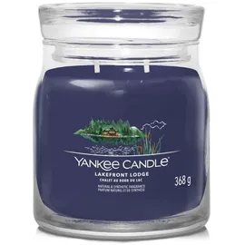 Yankee Candle Lakefront Lodge Duftkerze 368 g blau