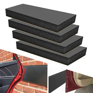 Garagen-Wandschutz, Garagen-Autotür-Schutz, Wand-Ecken-Stoßstangenschutz, Schaumstoffblock, selbstklebende Schaumstoffpolsterung, 30 x 10 cm, 4 Stück