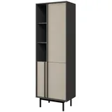Mirjan24 Standregal 63 x 43 x 195 cm Beige