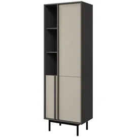 Mirjan24 Standregal 63 x 43 x 195 cm Beige