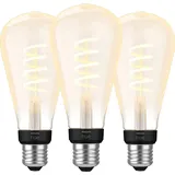 Philips Hue Filamentlampe White Ambiance Edison XL 3er-Pack