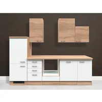 Flex-Well Küchenzeile Samoa 280 cm weiß