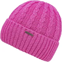 Strickmütze CHILLOUTS "Nayla Hat" pink Damen Mützen Strickmützen Mit Zopfmuster