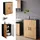 Vicco Midischrank 60 x 81 x 30 cm Anthrazit/Goldkraft Eiche