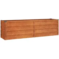 vidaXL Hochbeet Rostig 160 x 40 x 45 cm Cortenstahl