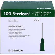 1001 Artikel Medical Spritzen, Kanülen Luer-Lok 0,80x40 mm Größe 2 grün 100 St.