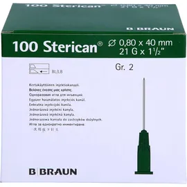 1001 Artikel Medical Spritzen, Kanülen Luer-Lok 0,80x40 mm Größe 2 grün 100 St.