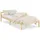 Homestyle4u Jugendbett Holzbett 90 x 200 cm Kinderbett natur Bett 888