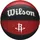 Wilson Basketball NBA Team Tribute, Houston Rockets, Outdoor, Gummi, Größe: 7