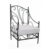 Marrakesch Orient & Mediterran Interior Murcia Gartensessel 0 x 0 x 0 cm schwarz/weiß