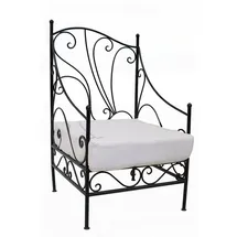 Marrakesch Orient & Mediterran Interior Murcia Gartensessel 0 x 0 x 0 cm schwarz/weiß