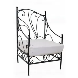 Marrakesch Orient & Mediterran Interior Murcia Gartensessel 0 x 0 x 0 cm schwarz/weiß
