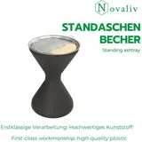 Novaliv Novaliv, Aschenbecher, 3x Standaschenbecher für draussen 60cm hoch 40cm Ø inklusive 3x Beutel Sand Standaschenbecher