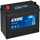 Exide EB457 Excell 12V 45Ah 330A Autobatterie