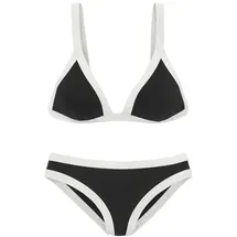 VENICE BEACH Triangel-Bikini Damen Schwarz/Weiß 40 Cup C/D