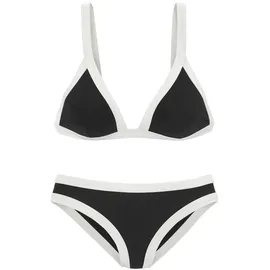 VENICE BEACH Triangel-Bikini Damen Schwarz/Weiß 40 Cup C/D