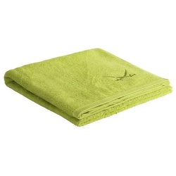 Sansibar Sylt Duschtuch Sansibar Sylt Badetuch Saunatuch Frottier-Serie „Classic“, mit hochwertiger Sansibar Säbel-Stickerei grün