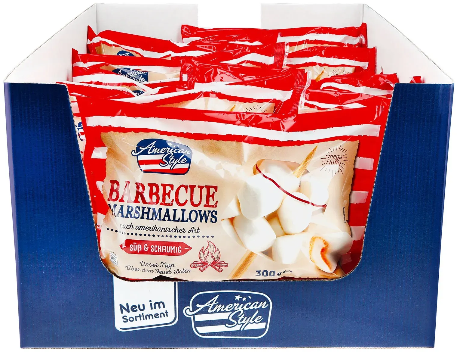 American Style BBQ Marshmallows 300 g, 24er Pack