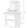 ML-Design Schminktisch Mit Spiegel, Frisiertisch Mit Schublade, 90 X 38 X 138 Cm, Weiß, Modern, Frisierkommode, Schminkkommode, Make-up Tisch, Schminktischset, Kosmetiktisch Mit Unterschrank