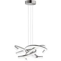 Fischer & Honsel LED-Pendelleuchte Sund TW 4x 8 W Weiß-Nickel 3400 lm