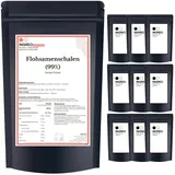 10 kg | Flohsamenschalen Pulver | Psyllium Husk gemahlen | 10x1 kg | 99% rein extra weiß | Ballaststoff Rohstoff | vegan glutenfrei | Herstellergebinde | INGREO