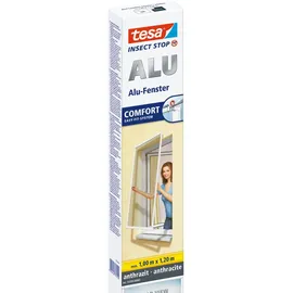 Tesa Fliegenschutzgitter Insect Stop ALU Comfort 100 x 120 cm Anthrazit
