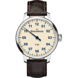 Meistersinger Klassik No.02 AM6603N - elfenbein,braun - 43mm