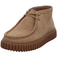 CLARKS Torhill Hi Dark Sand Suede 41.5 - Braun