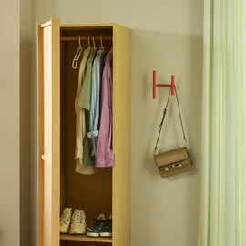 Hübsch Wandgarderobe Flip Rot