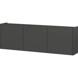Germania Mehrzweckschrank 138 cm x 45 cm x 25 cm Graphit