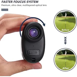 Tacklife Golf Laser-Entfernungsmesser für Golf und Jagd MLR02, 900 Yards Laser-Entfernungsmessung, Typ-C wiederaufladbar, mit hochpräziser Fahnenstiftverriegelung Vibration