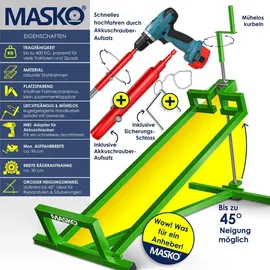 Masko Hebebühne Rasentraktorheber 450 kg