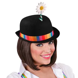 Clowns Melone mit Blume schwarz - OS