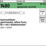 Online-Befestigungstechnik Spannschloss DIN 1480 M12 Stahl 3,6 galvanisch verzinkt 1 Stück