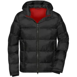 Winter-Steppjacke "JN1168" - XXL - black/red