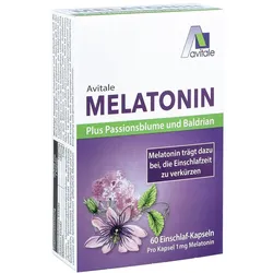 Melatonin+Passionsblume+Baldrian Kapseln
