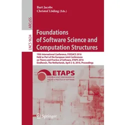 Foundations of Software Science and Computation Structures, Fachbücher von Bart Jacobs, Christof Löding