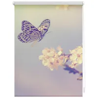 Lichtblick Rollo Klemmfix, ohne Bohren, Verdunkelung, Schmetterling rosa -
