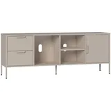 [en.casa] Kliri Lowboard 150 x 35 x 58 cm Kamelfarben Stahl