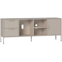 [en.casa] Kliri Lowboard 150 x 35 x 58 cm Kamelfarben Stahl