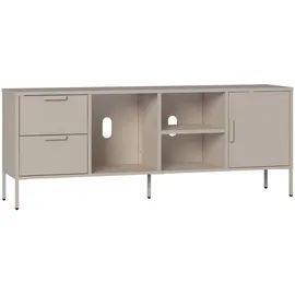 [en.casa] Kliri Lowboard 150 x 35 x 58 cm Kamelfarben Stahl
