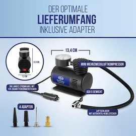 Alca Havarie Kompressor 12V, 120W, max. 7 bar, tragbar, schwarz