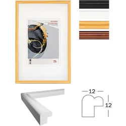 walther + design Select Holzrahmen Kunstglas, 15x20 cm, NATUR