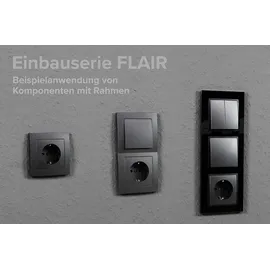 McPower Steckdosen-Schalter-Set Flair Megaset 100-teilig anthrazit