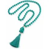 COLLEZIONE ALESSANDRO Lange Kette Nepal türkis/Grün Glas