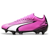 Puma Men Ultra Match Mxsg Soccer Shoes, Poison Pink-Puma White-Puma Black, 48.5 EU