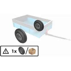 BERG Rad für Steel Trailer XL, 4.00-6, Radial, anthrazit