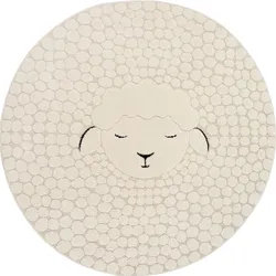 Teppich MERINOS "Eclipse kids", beige (cream), H:14mm Ø:120cm, Polypropylen, Teppiche, Teppich für Kinderzimmer, Kinderteppich, Spielteppich, Pflegeleicht