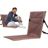 Klappbarer Strandstuhl, Klappbarer Outdoor-strandstuhl, Reisestuhl, Strandliegestuhl Mit Rückenlehne Und Stützkissen, Geeignet Für Camping