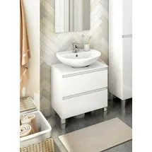 Dmora Badezimmermöbel Toutle 60 x 40 x 64 cm Weiß